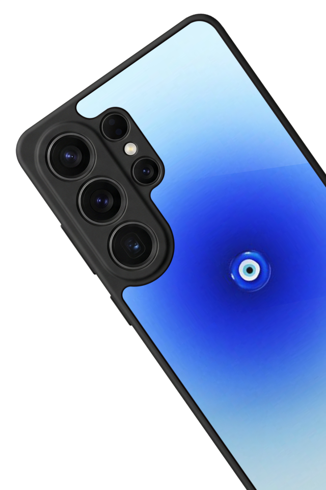 Samsung Galaxy S26 Ultra Uyumlu Nazar Tasarımlı Glossy Premium Kılıf