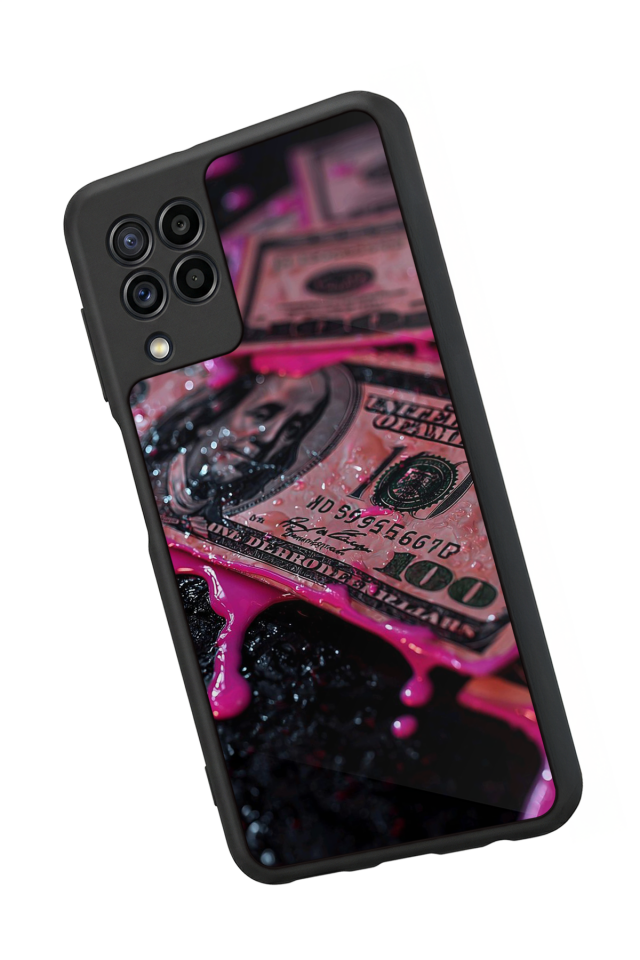 Samsung Galaxy M32 Uyumlu Para Tasarımlı Glossy Premium Kılıf