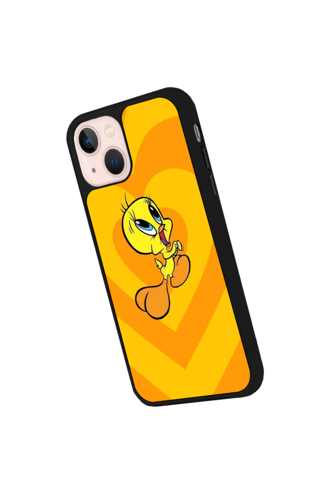 iPhone 15 Uyumlu Tweety Tasarımlı Glossy Premium Kılıf