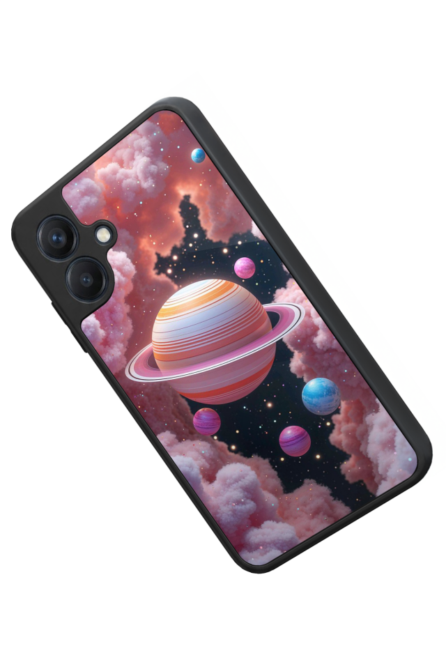 Samsung Galaxy A07 Uyumlu Uzay Tasarımlı Glossy Premium Kılıf