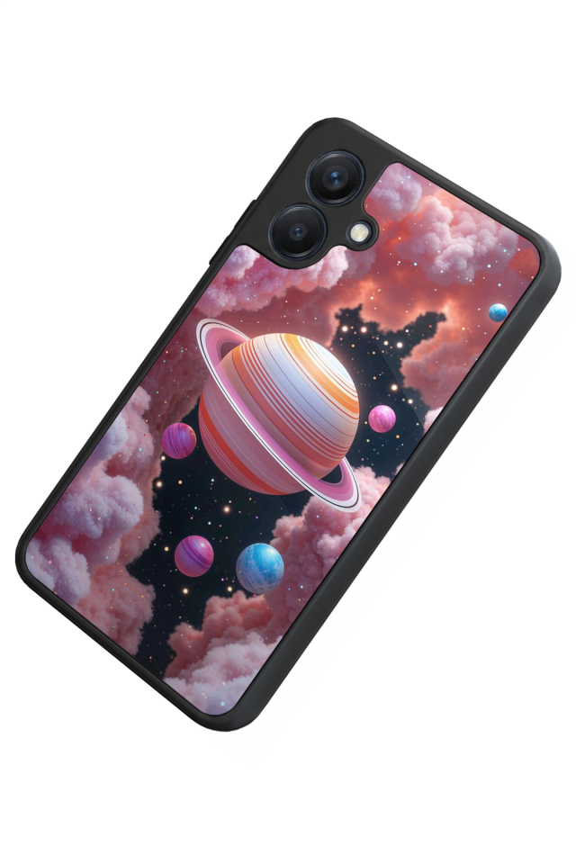 Samsung Galaxy A07 Uyumlu Uzay Tasarımlı Glossy Premium Kılıf