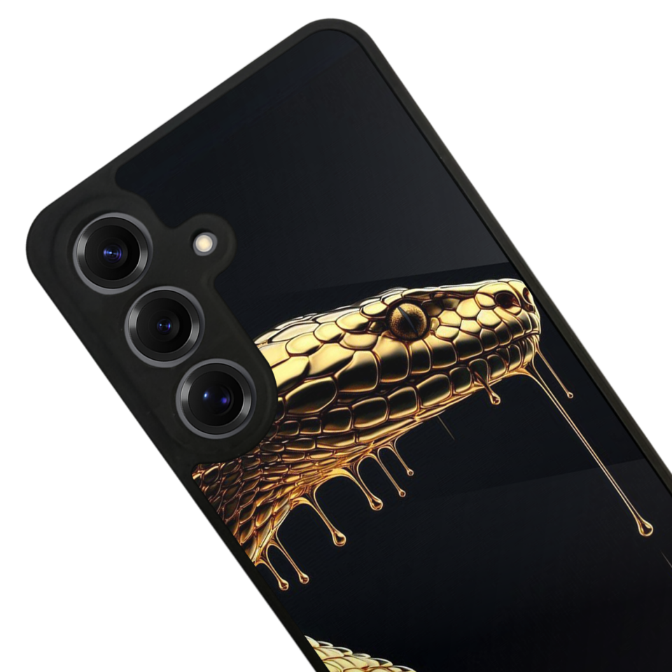 Samsung Galaxy S25 Uyumlu Yılan Tasarımlı Glossy Premium Kılıf