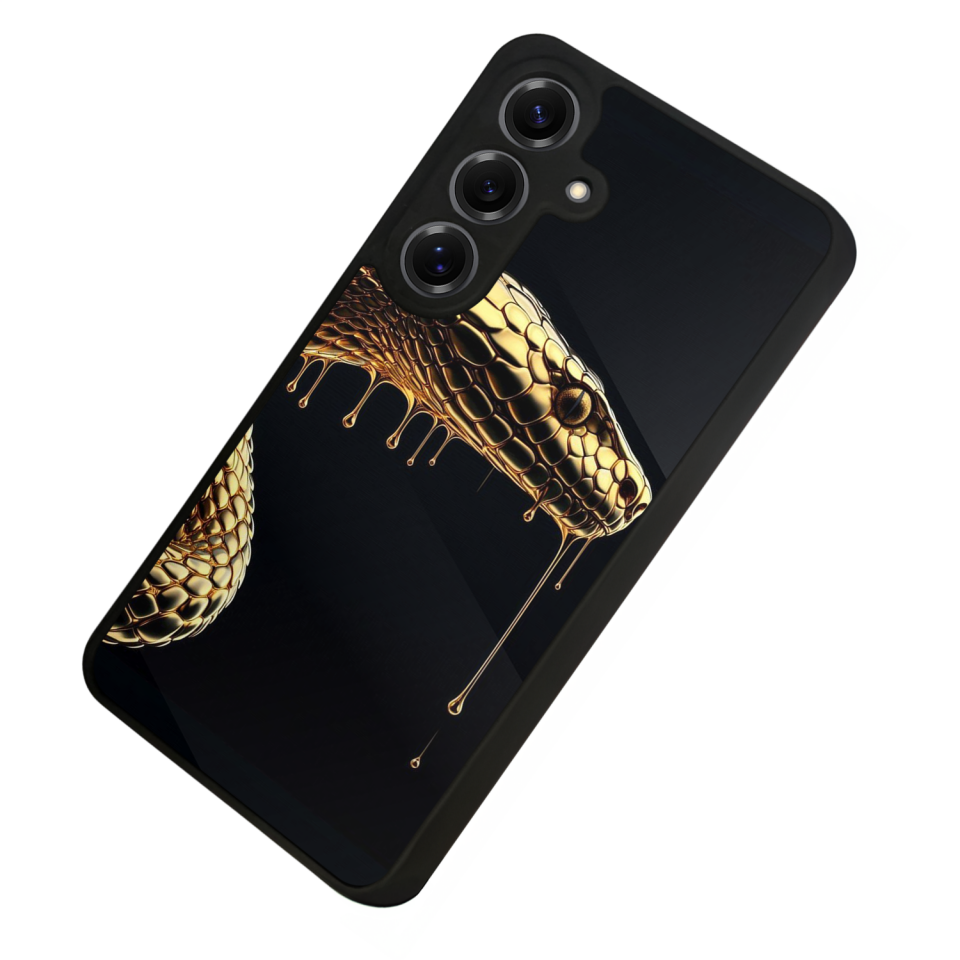 Samsung Galaxy S25 Uyumlu Yılan Tasarımlı Glossy Premium Kılıf