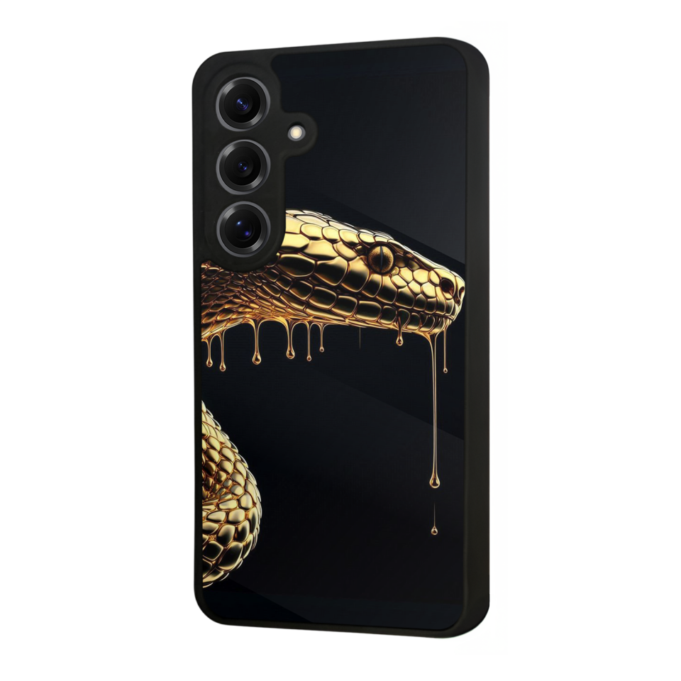 Samsung Galaxy S25 Uyumlu Yılan Tasarımlı Glossy Premium Kılıf