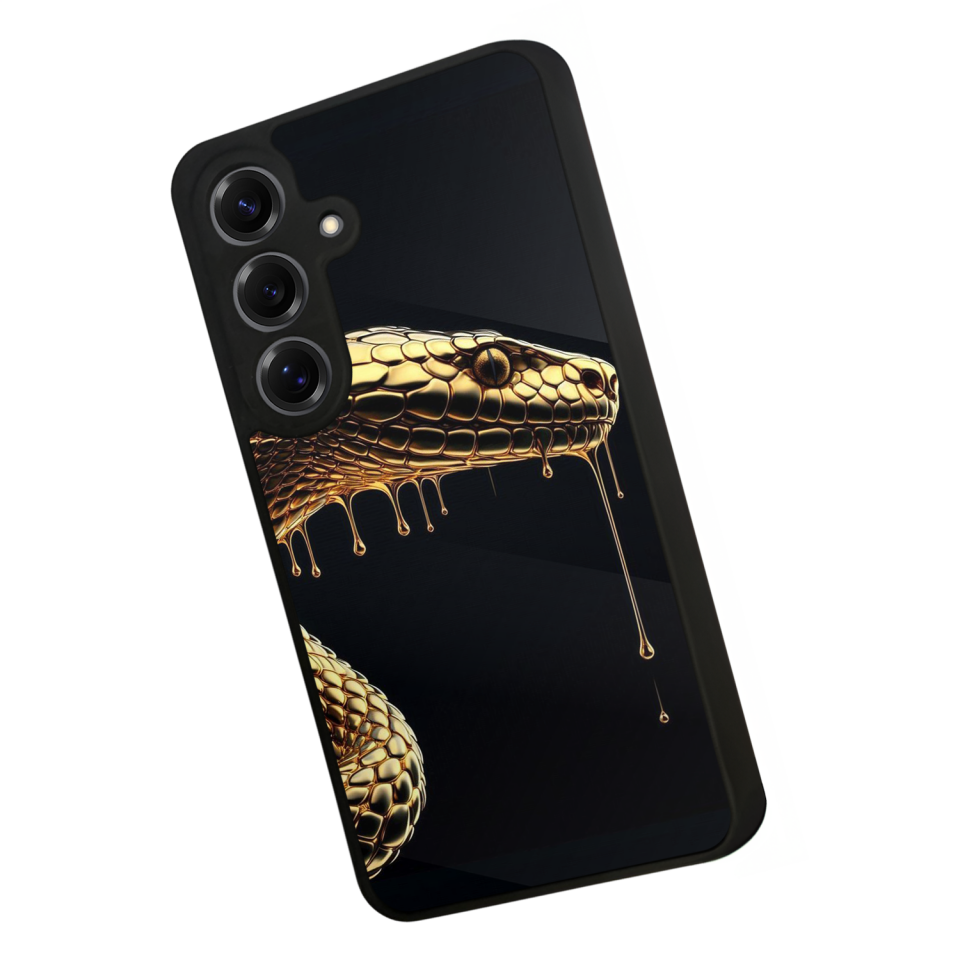Samsung Galaxy S25 Uyumlu Yılan Tasarımlı Glossy Premium Kılıf