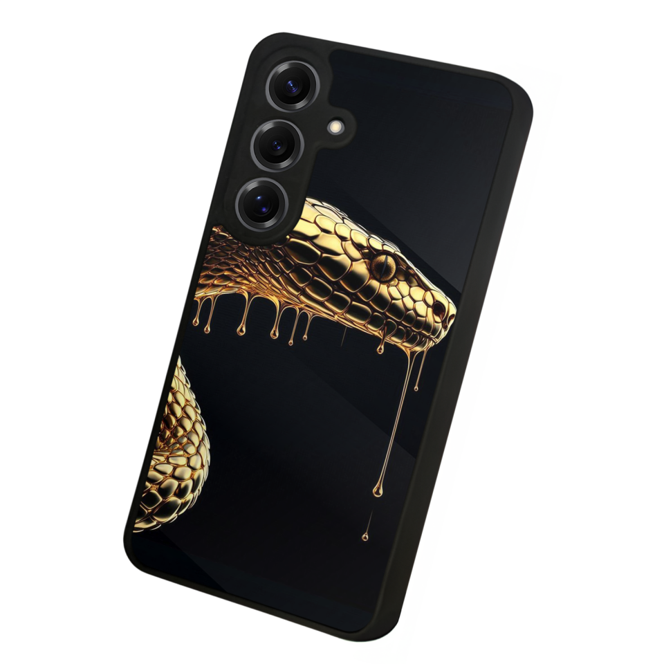 Samsung Galaxy S25 Uyumlu Yılan Tasarımlı Glossy Premium Kılıf