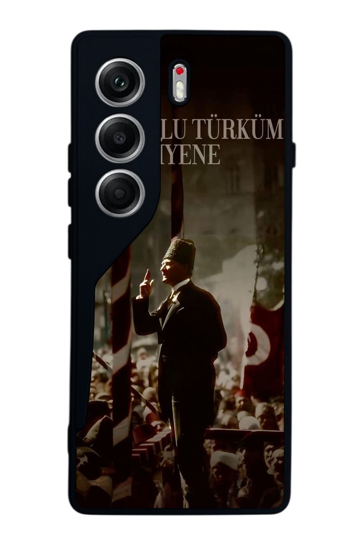 Tecno Camon 40 Uyumlu Mustafa Kemal Ataturk Tasarımlı Glossy Premium Kılıf