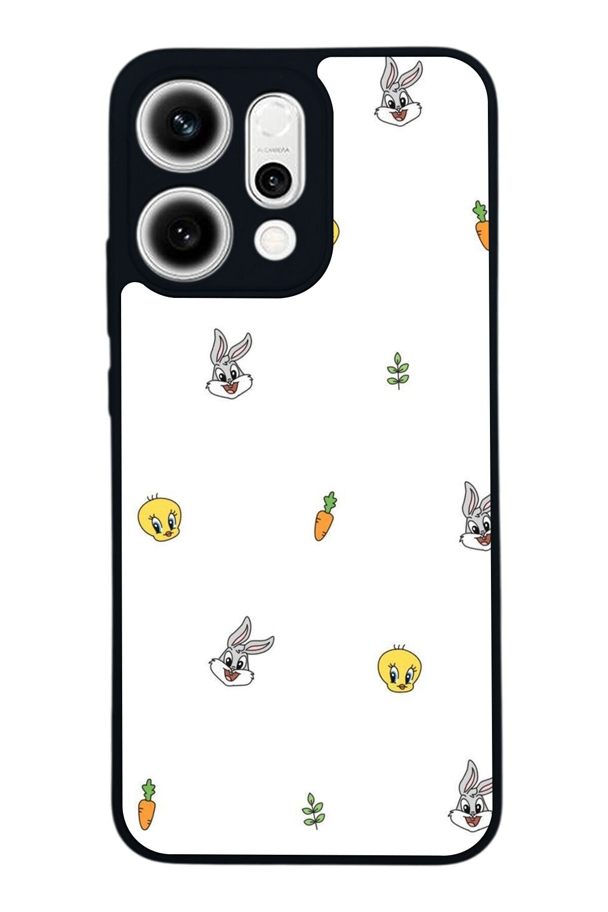 Oppo Reno 14 Uyumlu Tweety Tasarımlı Glossy Premium Kılıf