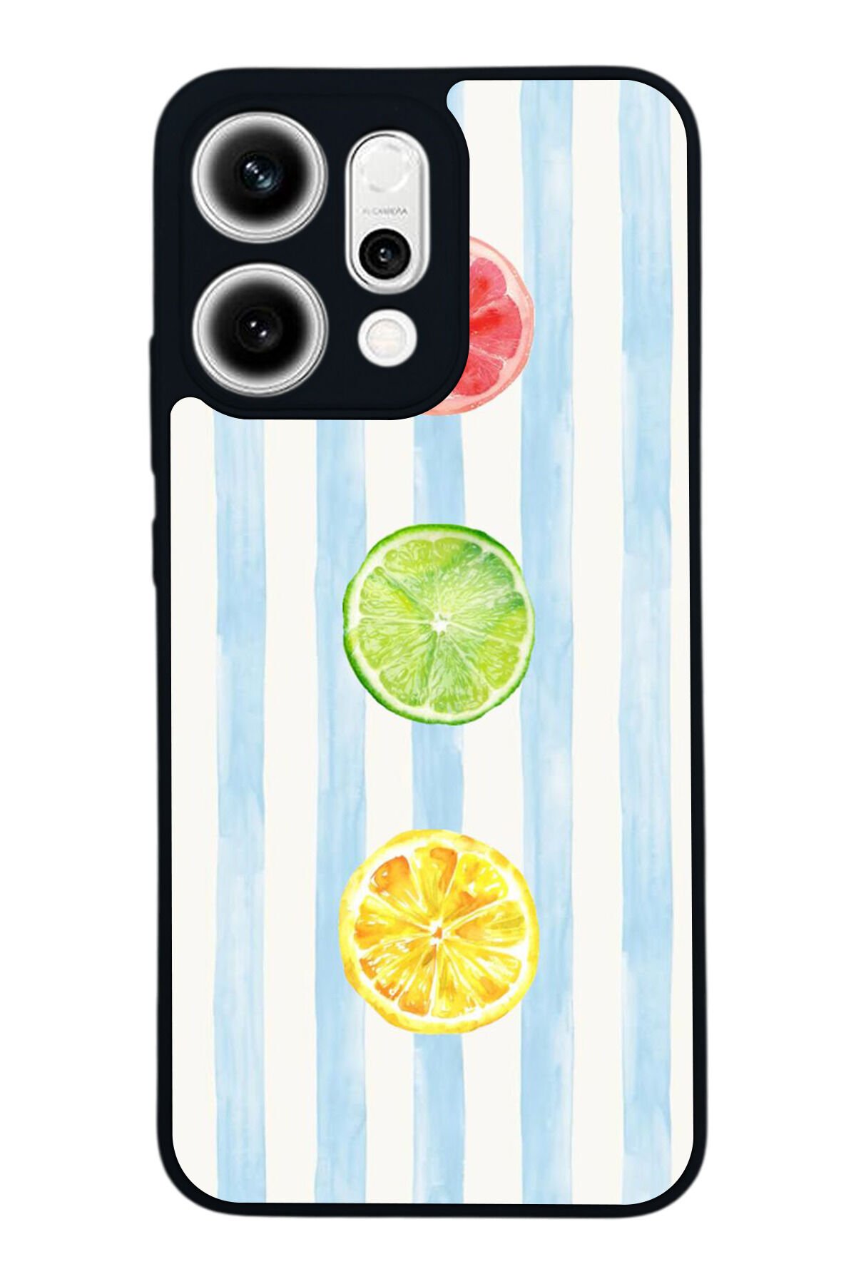 Oppo Reno 14 Uyumlu Limon Tasarımlı Glossy Premium Kılıf