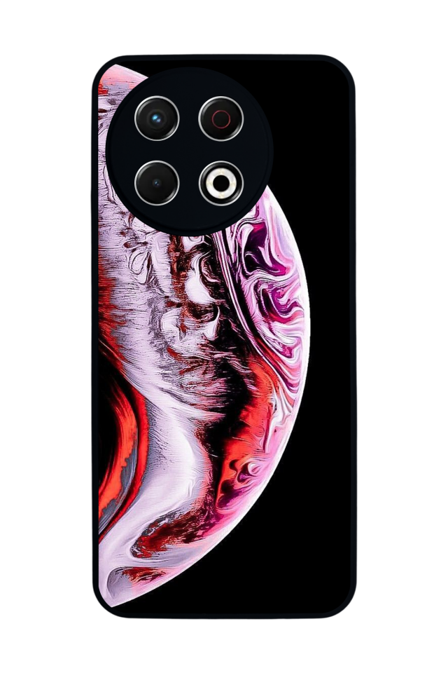 Tecno Spark 30 Pro Uyumlu Ay Tasarımlı Glossy Premium Kılıf