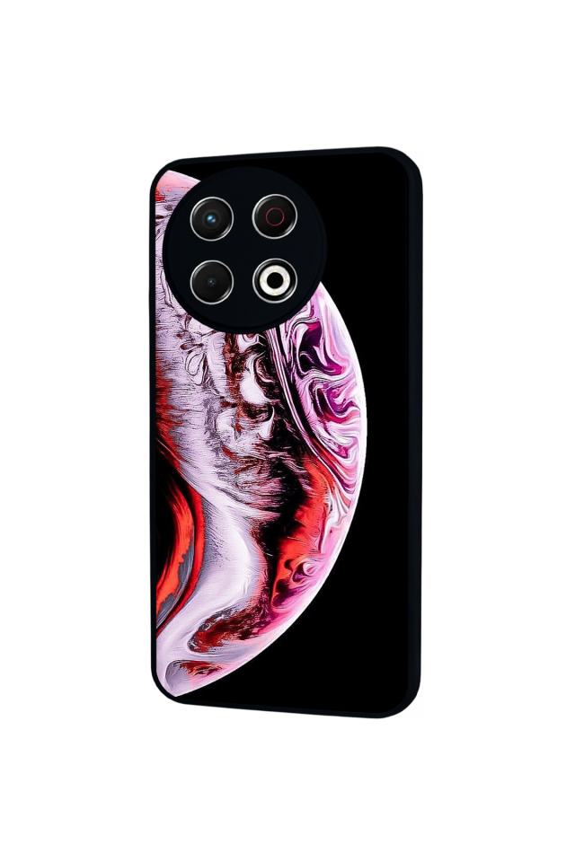 Tecno Spark 30 Pro Uyumlu Ay Tasarımlı Glossy Premium Kılıf