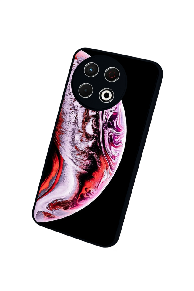 Tecno Spark 30 Pro Uyumlu Ay Tasarımlı Glossy Premium Kılıf