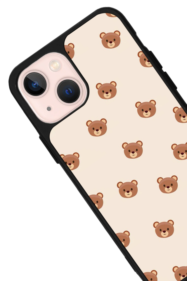 iPhone 13/14 Uyumlu Ayı Tasarımlı Glossy Premium Kılıf