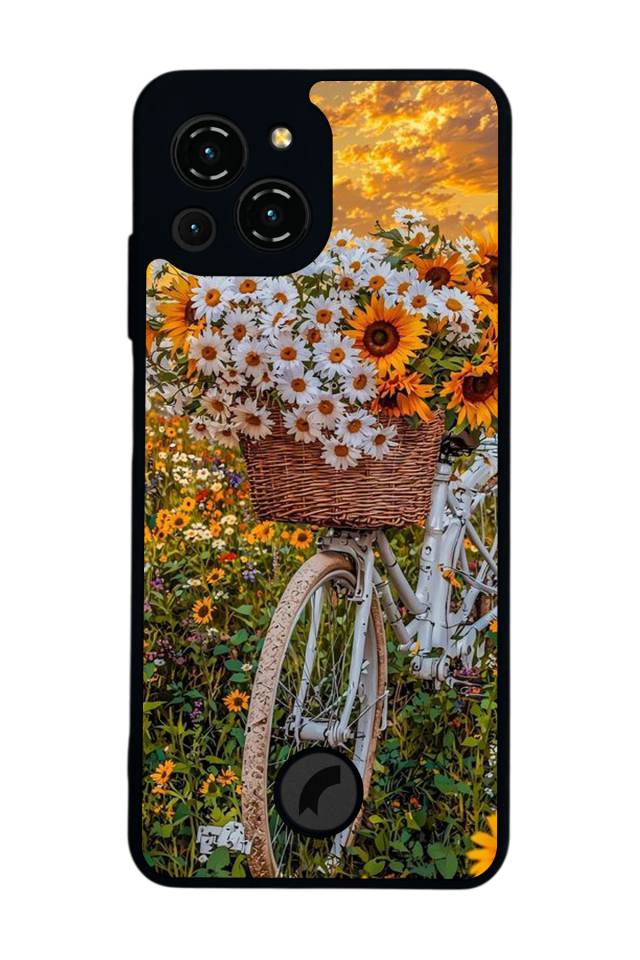 Reeder S23 Pro Max Uyumlu Cicek Tasarımlı Glossy Premium Kılıf