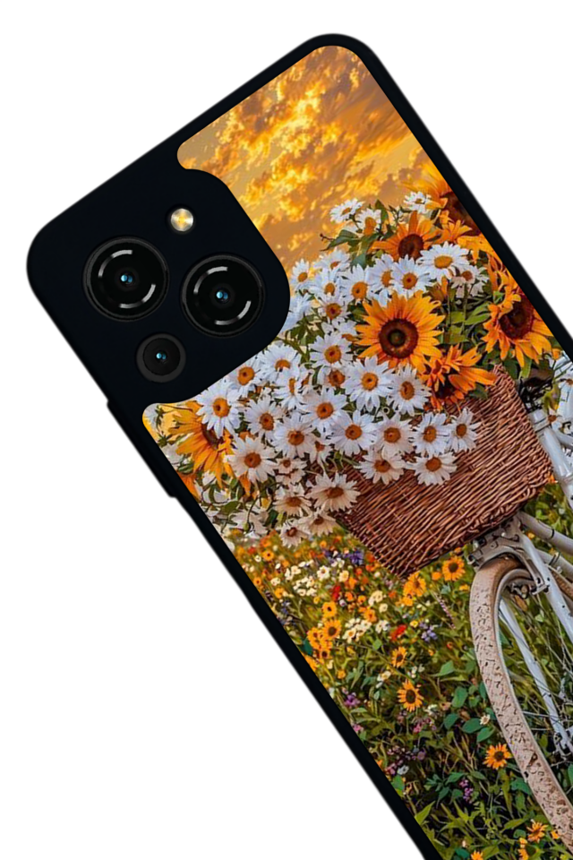 Reeder S23 Pro Max Uyumlu Cicek Tasarımlı Glossy Premium Kılıf