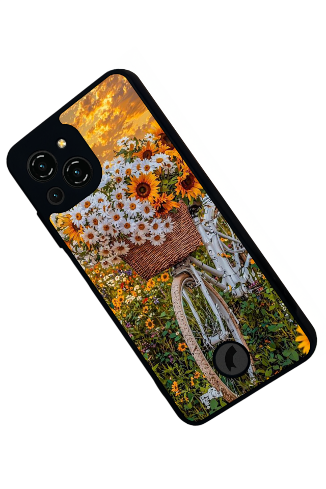 Reeder S23 Pro Max Uyumlu Cicek Tasarımlı Glossy Premium Kılıf