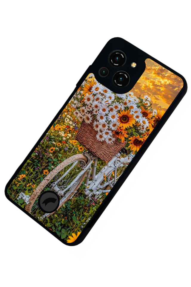 Reeder S23 Pro Max Uyumlu Cicek Tasarımlı Glossy Premium Kılıf