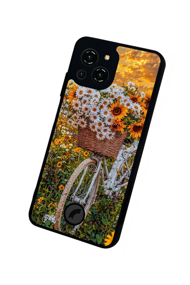 Reeder S23 Pro Max Uyumlu Cicek Tasarımlı Glossy Premium Kılıf