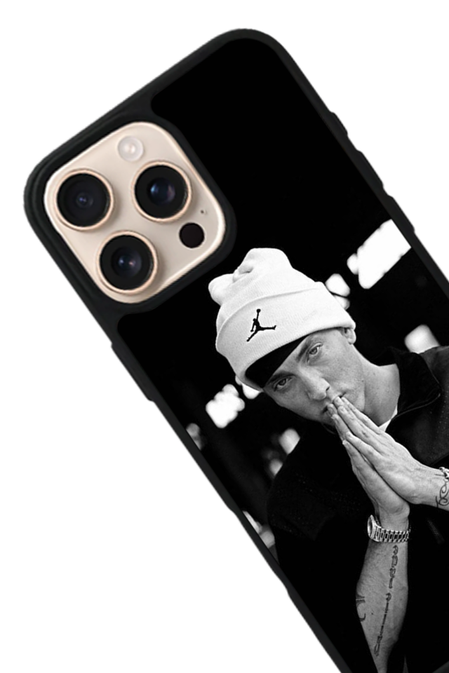 iPhone 14 Pro Uyumlu Eminem Tasarımlı Glossy Premium Kılıf