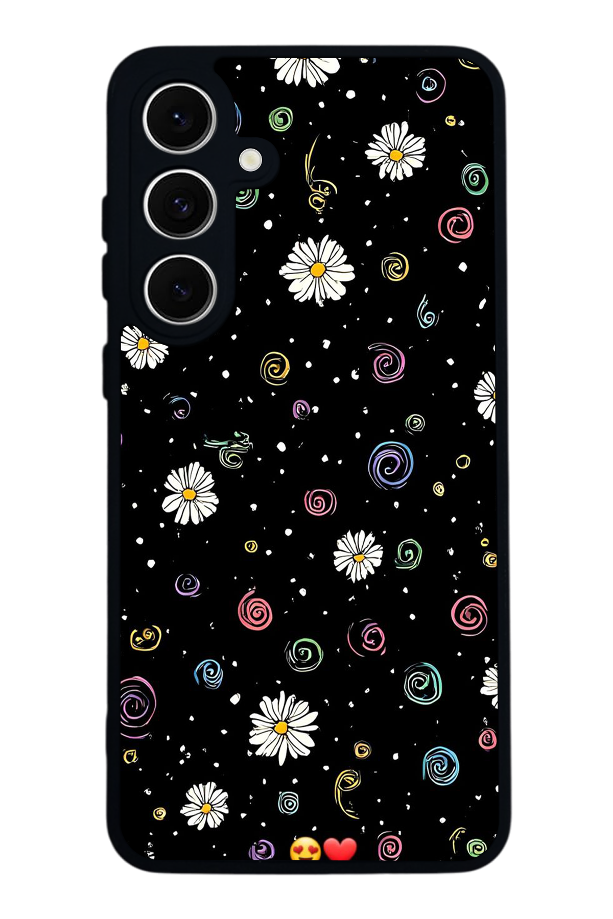 Samsung Galaxy S24 FE Uyumlu Floral Tasarımlı Glossy Premium Kılıf