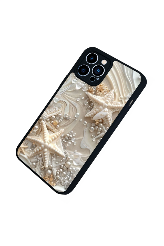 iPhone 13 Pro Max Uyumlu  İnci Tasarımlı Glossy Premium Kılıf