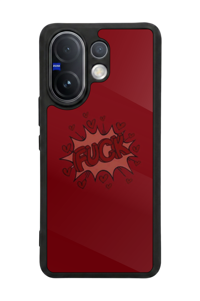Vivo V60 Uyumlu Kalp Love Tasarımlı Glossy Premium Kılıf