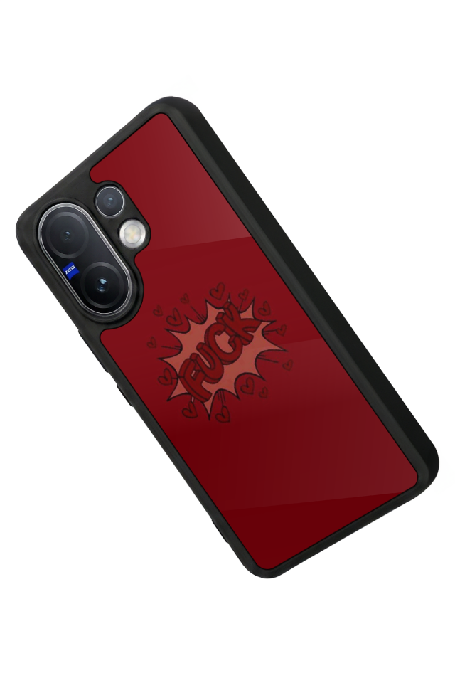 Vivo V60 Uyumlu Kalp Love Tasarımlı Glossy Premium Kılıf