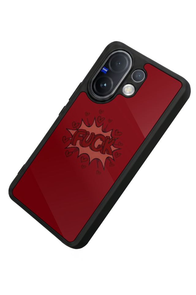 Vivo V60 Uyumlu Kalp Love Tasarımlı Glossy Premium Kılıf