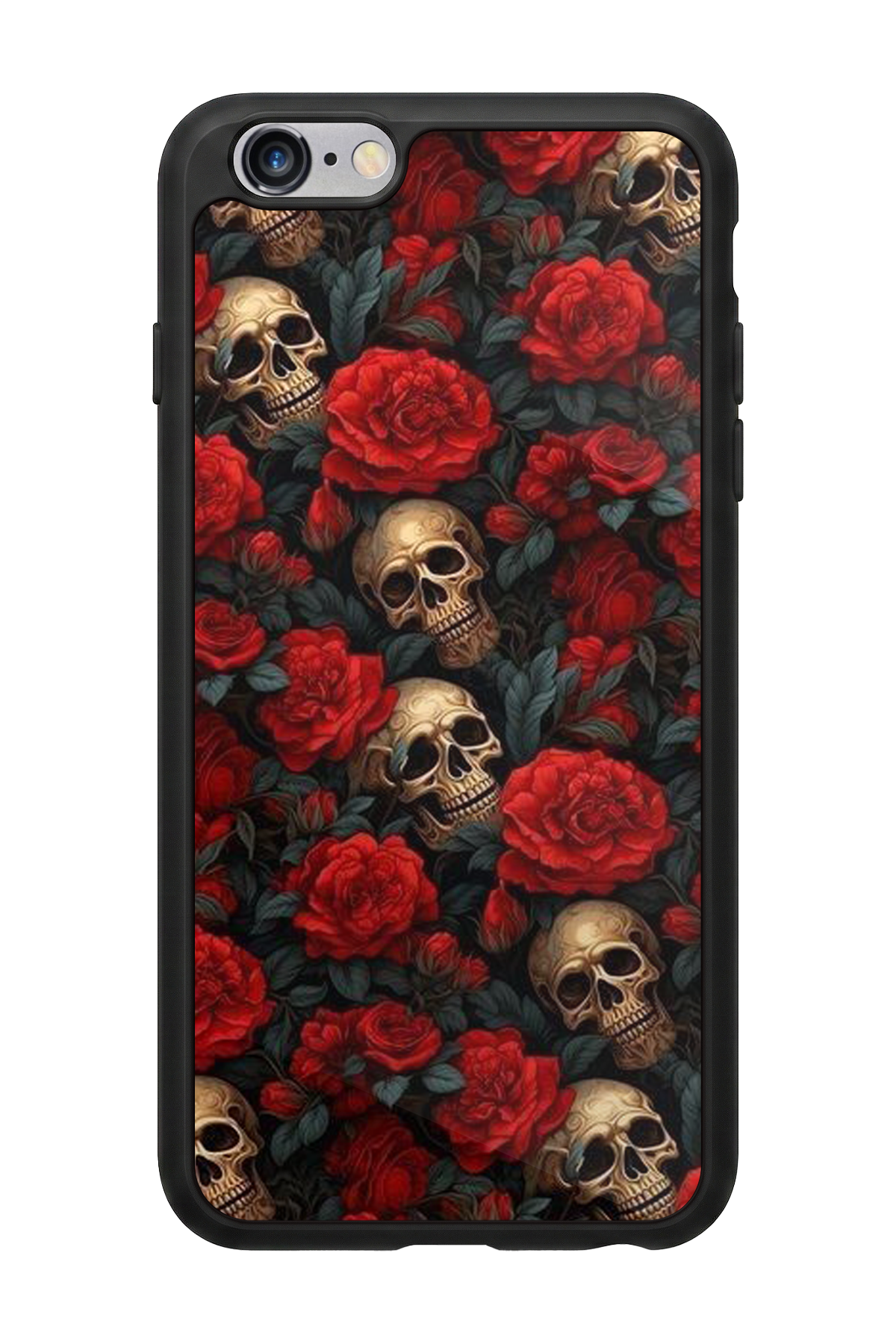 iPhone 6s Plus Uyumlu KuruKafa Tasarımlı Glossy Premium Kılıf