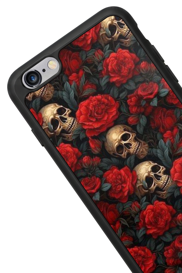 iPhone 6s Plus Uyumlu KuruKafa Tasarımlı Glossy Premium Kılıf
