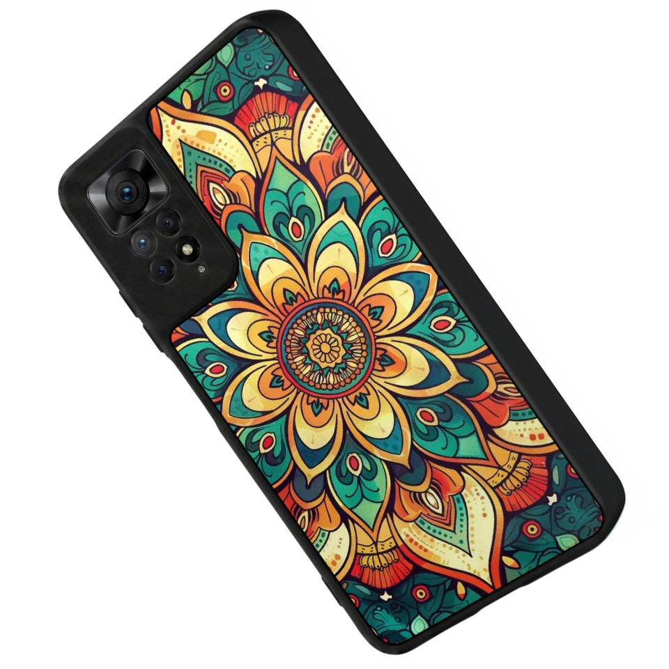 Xiaomi Redmi Note 11 Pro Uyumlu Mandaal Tasarımlı Glossy Premium Kılıf