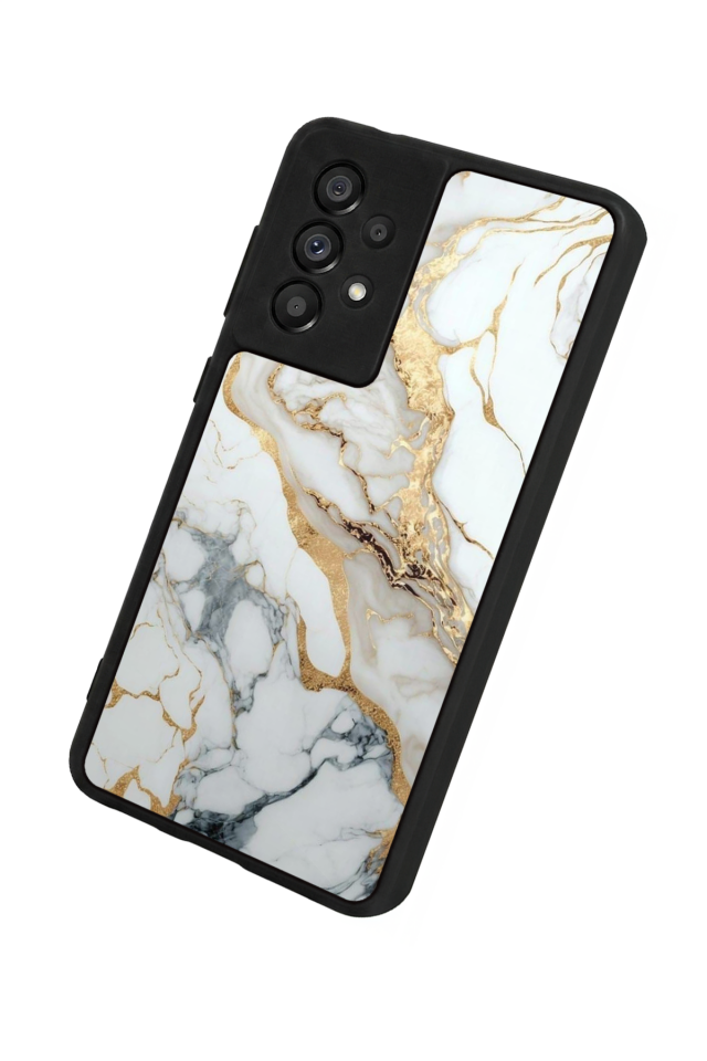 Samsung Galaxy A73 Uyumlu Mermer Marble Tasarımlı Glossy Premium Kılıf