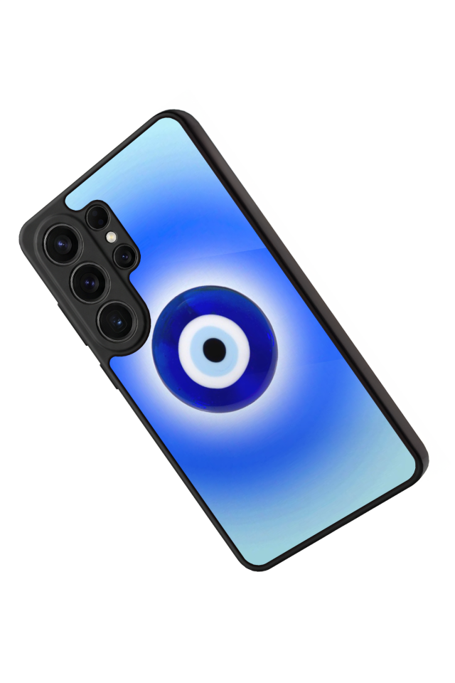 Samsung Galaxy S26 Ultra Uyumlu Nazar Tasarımlı Glossy Premium Kılıf