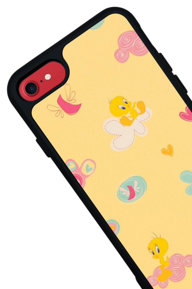 iPhone SE Uyumlu Tweety Tasarımlı Glossy Premium Kılıf