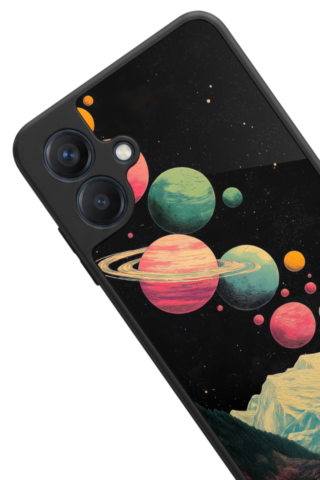 Samsung Galaxy A07 Uyumlu Uzay Tasarımlı Glossy Premium Kılıf