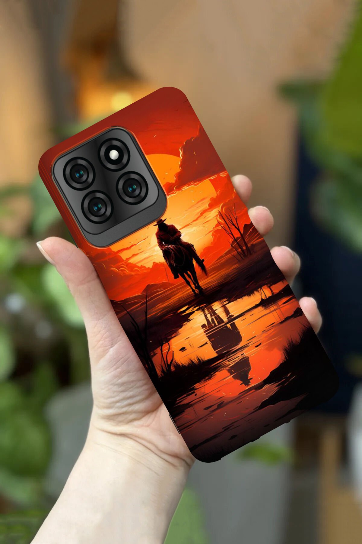 Reeder S71 Uyumlu Kamera Korumalı RDR2 Desenli HD Baskılı Silikon Kılıf