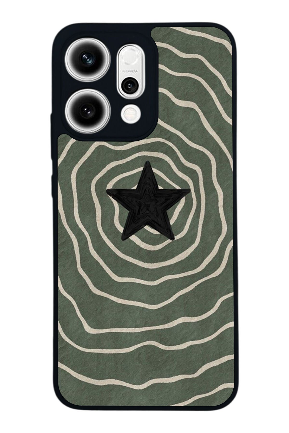 Oppo Reno 14 Uyumlu Retro Yildizlar Tasarımlı Glossy Premium Kılıf