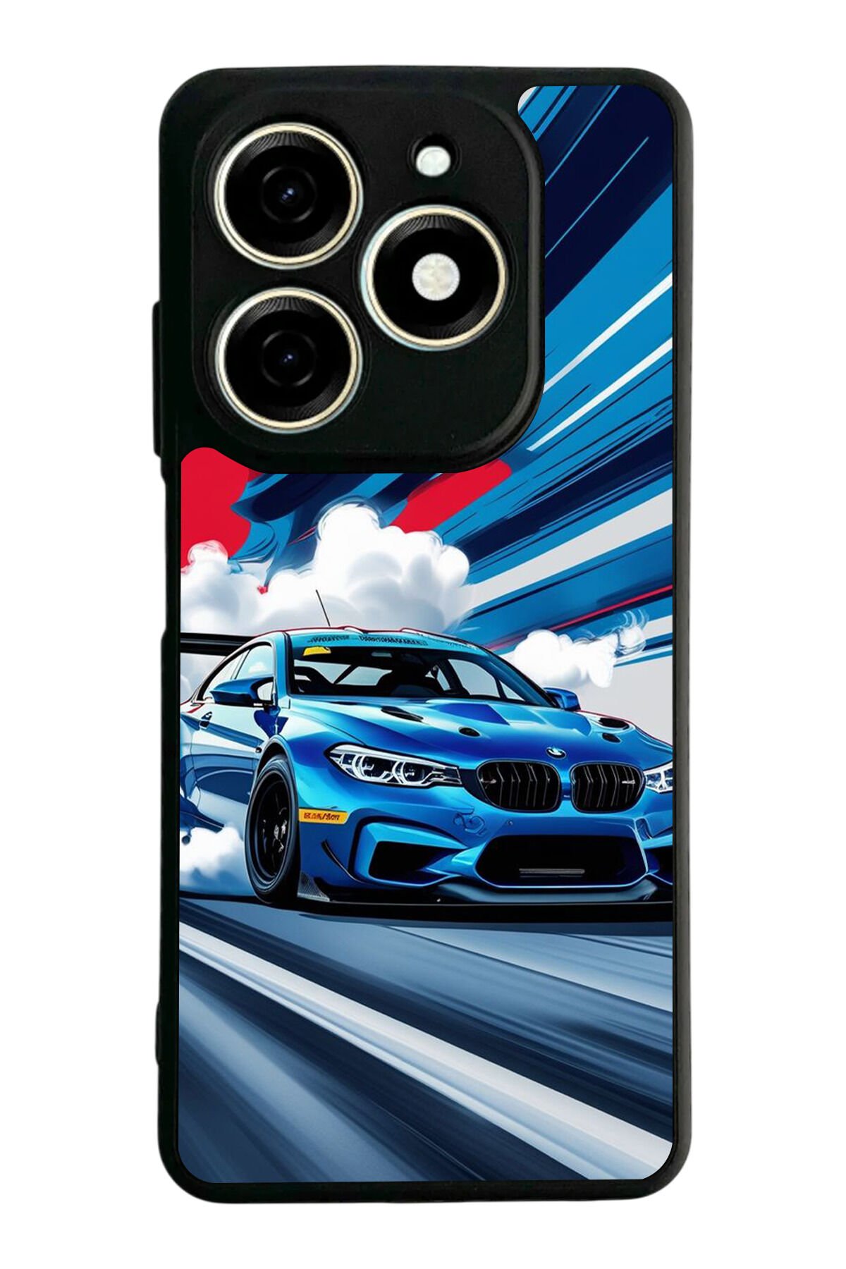 Infınıx Smart 8 Pro Uyumlu BMW Tasarımlı Glossy Premium Kılıf