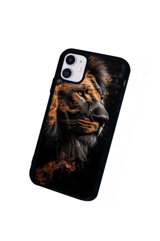 iPhone 11 Uyumlu Aslan Tasarımlı Glossy Premium Kılıf