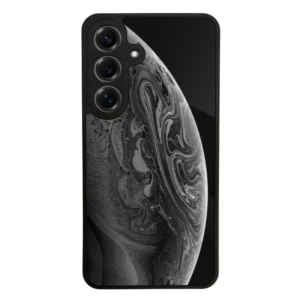 Samsung Galaxy S25 Uyumlu Ay Tasarımlı Glossy Premium Kılıf