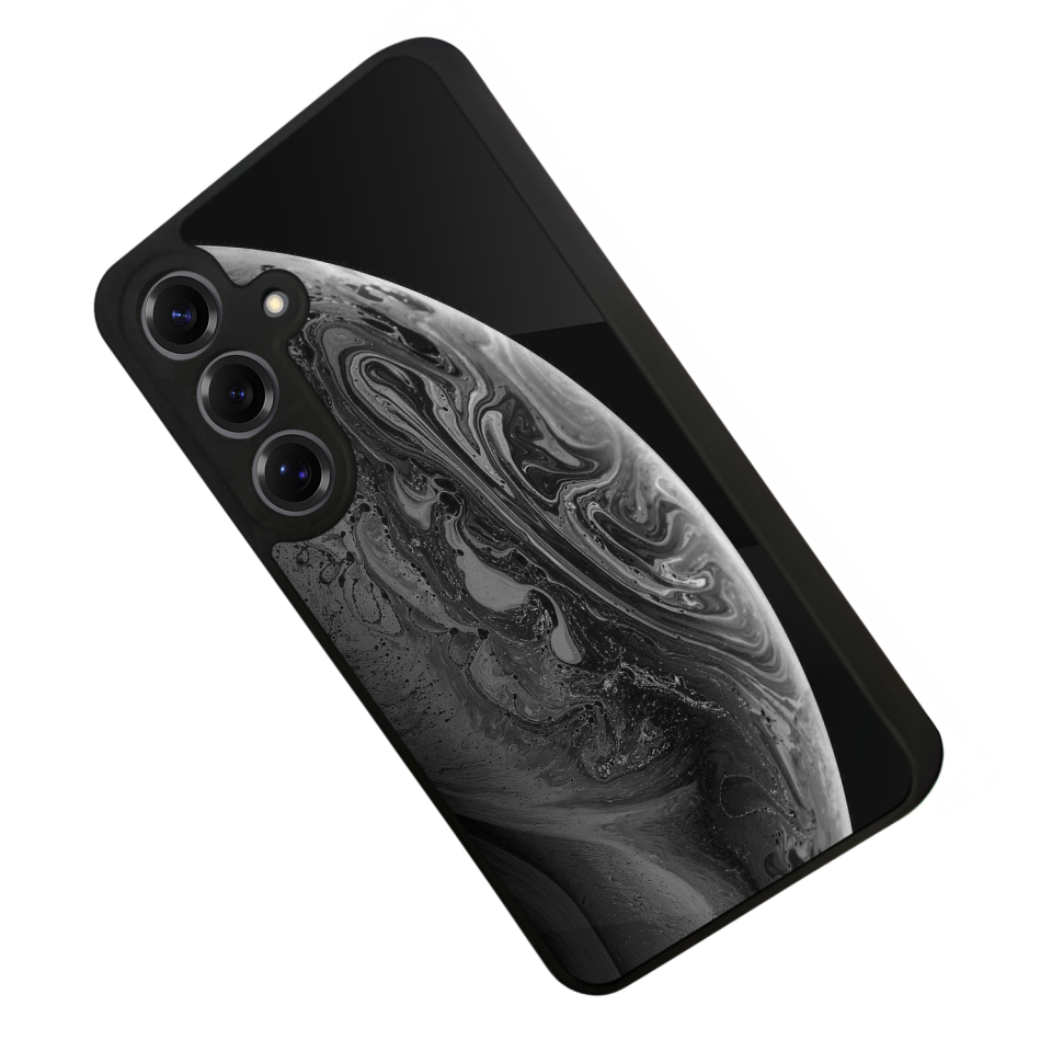 Samsung Galaxy S25 Uyumlu Ay Tasarımlı Glossy Premium Kılıf