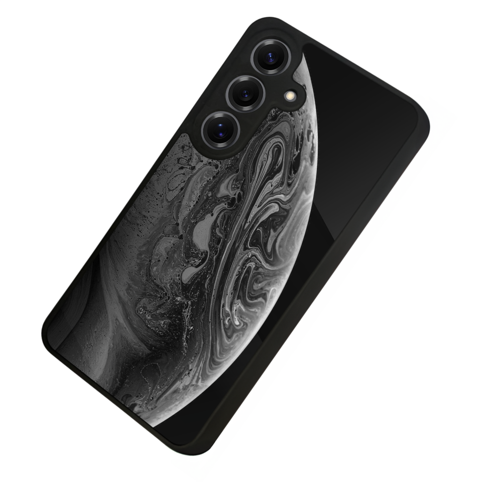 Samsung Galaxy S25 Uyumlu Ay Tasarımlı Glossy Premium Kılıf