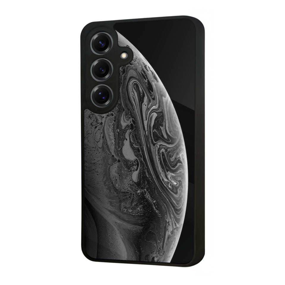 Samsung Galaxy S25 Uyumlu Ay Tasarımlı Glossy Premium Kılıf