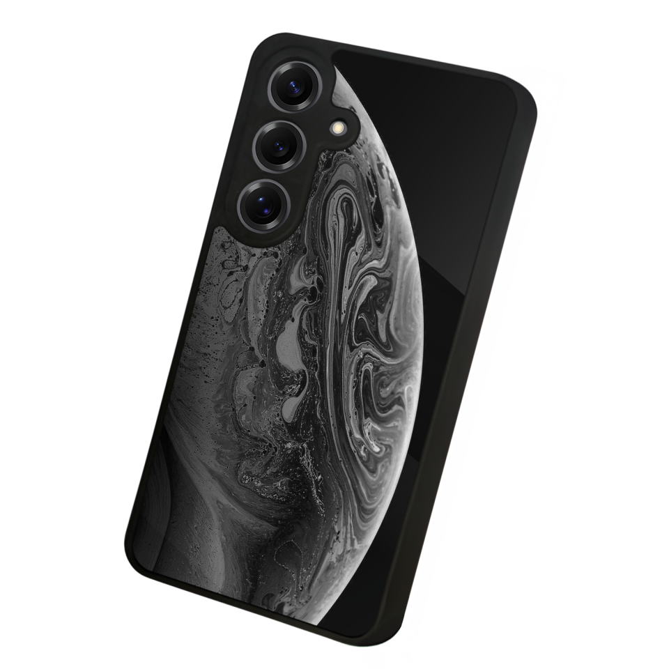 Samsung Galaxy S25 Uyumlu Ay Tasarımlı Glossy Premium Kılıf