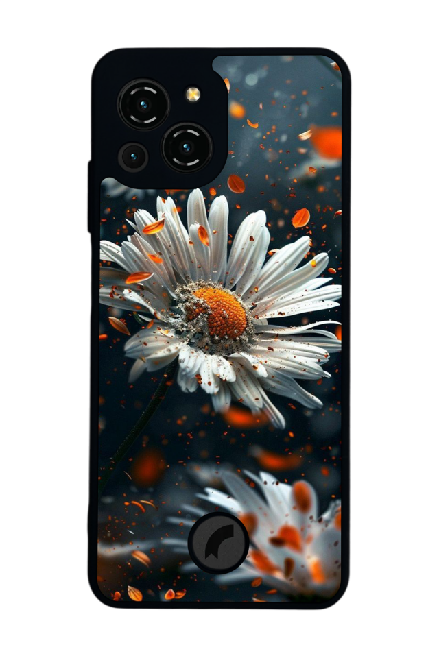 Reeder S23 Pro Max Uyumlu Cicek Tasarımlı Glossy Premium Kılıf