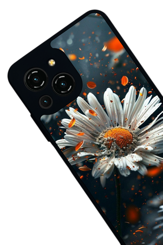 Reeder S23 Pro Max Uyumlu Cicek Tasarımlı Glossy Premium Kılıf