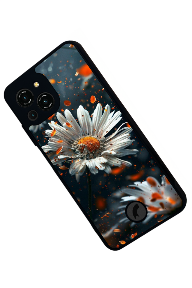 Reeder S23 Pro Max Uyumlu Cicek Tasarımlı Glossy Premium Kılıf