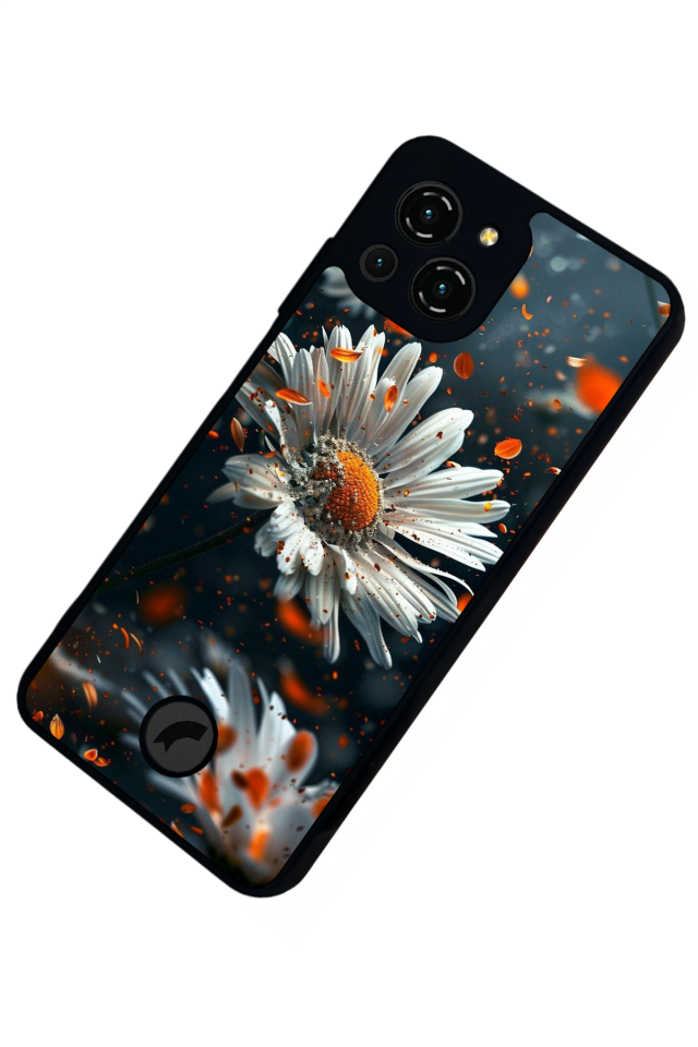 Reeder S23 Pro Max Uyumlu Cicek Tasarımlı Glossy Premium Kılıf