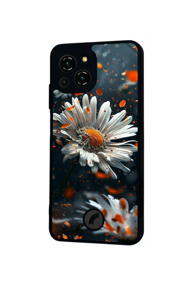 Reeder S23 Pro Max Uyumlu Cicek Tasarımlı Glossy Premium Kılıf