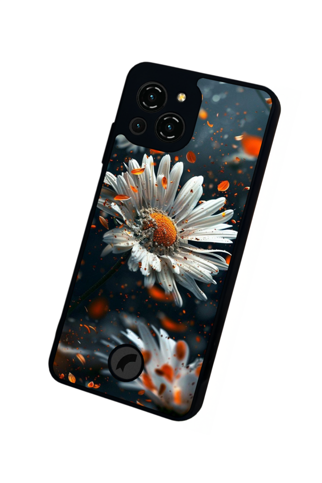 Reeder S23 Pro Max Uyumlu Cicek Tasarımlı Glossy Premium Kılıf